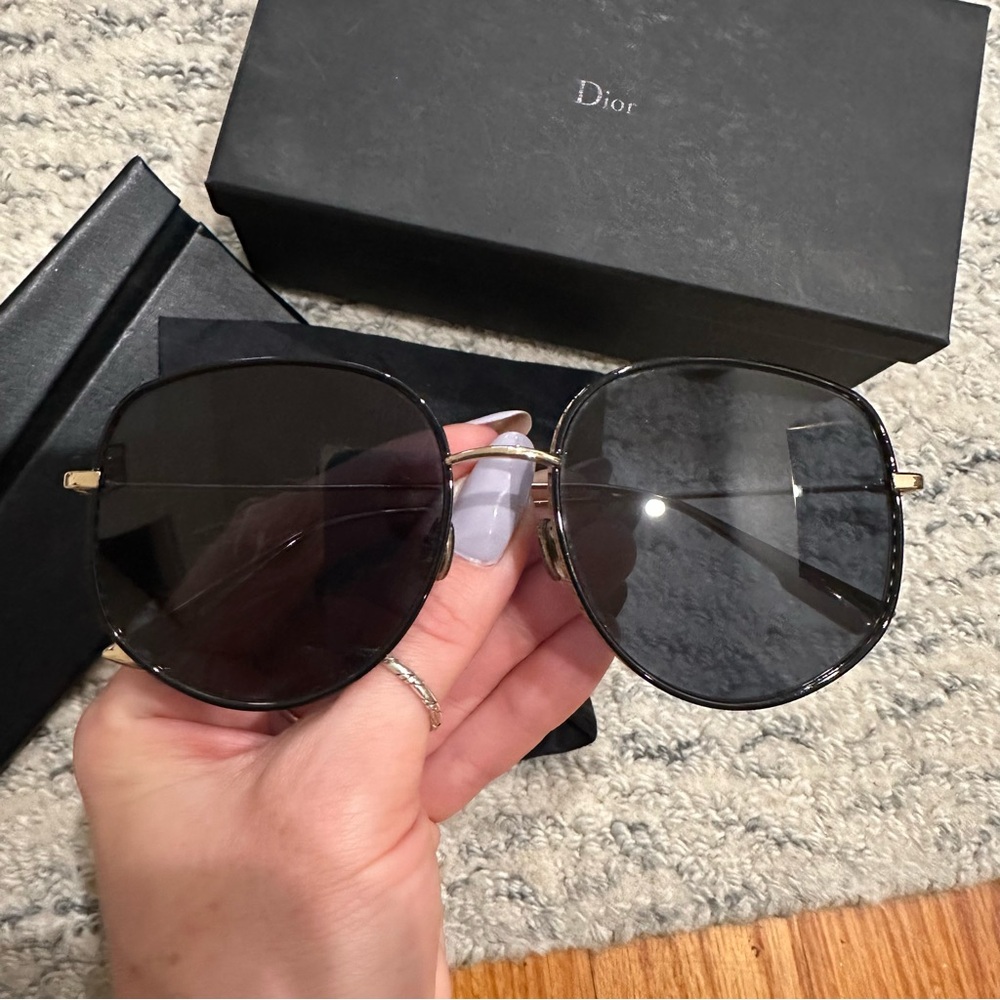 Christian Dior Sunglasses DiorByDior2 Black/Gold - Picture 3 of 8